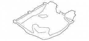 BMW X5 G05 19-24 trunk floor covering for spare tire