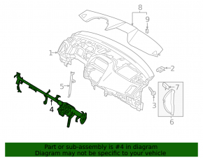 Under-torpedo pipe reinforcement Mitsubishi Outlander Sport ASX 10-23