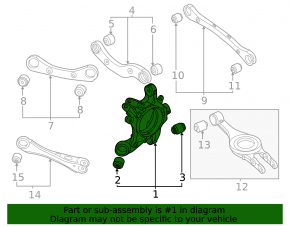 Rear right axle Kia EV6 22-24
