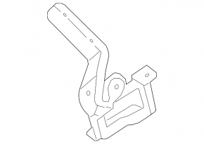 Right hood hinge for Toyota Prius 30 10-15