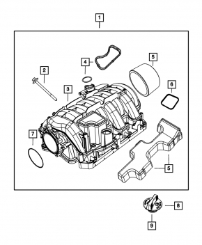 Intake manifold Dodge Durango 11-12 5.7