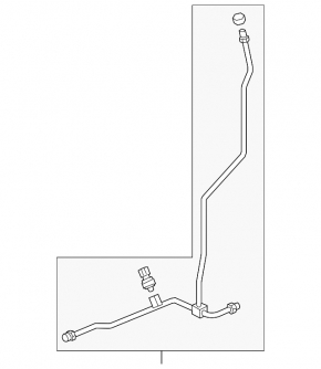 Air conditioner tube condenser-heater 2 Honda Clarity 18-21 usa