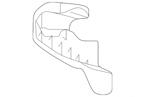 Right headlight mount, upper inner, Lexus CT200h 11-17 halogen