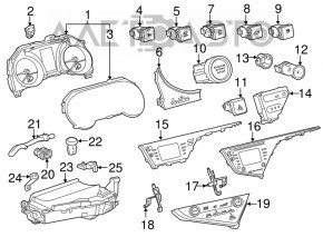 Monitor, display Toyota Camry v70 18-19