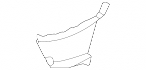 Right front bumper air duct for Hyundai Kona 22-23
