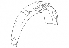 Rear left fender liner Hyundai Santa FE 21-23