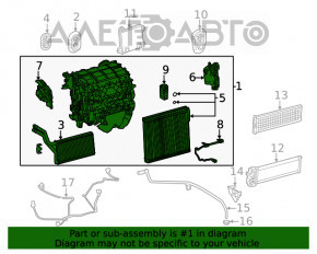Heater assembly Toyota Highlander 20-22 3.5