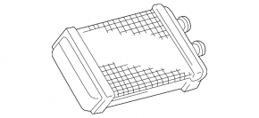 Lexus LX 98-07 rear heater radiator