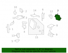 Rear right door computer for Lexus LS460 LS600h 07-12