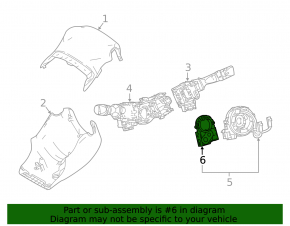 Steering Angle Sensor Toyota Prius 50 Prime 17-22