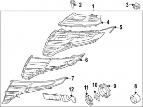 Daytime running light DRL left Hyundai Tucson 25-26 dark chrome