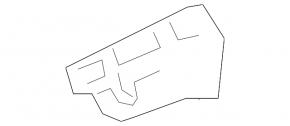 Rear bumper mount, right fender, Porsche Cayenne 19-23