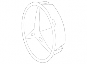 Base of the emblem of the radiator grille Mercedes GLC 16-19