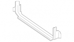 Lower radiator mounting frame for Mercedes Metris W447 16-23