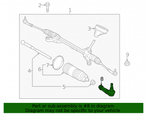Steering tip left Ford Fiesta 11-19 CTR