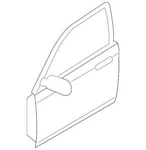The front right door is bare, Mazda6 03-08, white, butt.