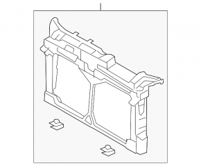 Mazda6 09-10 radiator panel TV