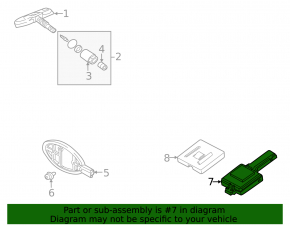 Keyless antenna Jaguar F-Type X152 14-24 433mhz