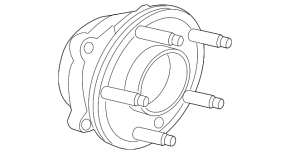 Front left hub for Jaguar I-Pace 19-22