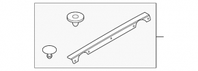 Mazda CX-9 16-23 inner trunk door seal