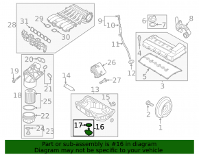 Audi Q7 4L 10-15 Engine Oil Level Sensor