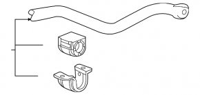 Front stabilizer Chevrolet Camaro 16- SS 6.2