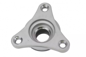The tail flange of the Cadillac ATS 13- 2.0T AWD transfer case is dented