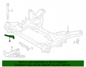 Front subframe strut strut left BMW 3 G20 21-25 plug-in RWD