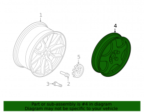 Spare wheel BMW X7 G07 19- R19 155/80