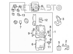 Honda Accord Underhood Fuse Box 13-17