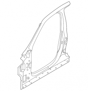 Body pillar central right BMW X3 G01 18-