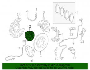 Rear left hub Infiniti QX30 17- FWD