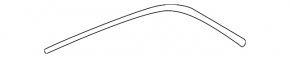 Left rear window molding for Audi Q7 4L 10-15 chrome, 2 parts, scratches