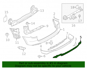 BMW X3 G01 18-23 30i rear bumper cover, without m pkg, with tow pkg, 2022-23.