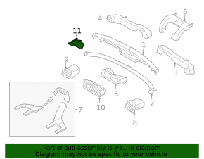 Right air duct Subaru Forester 08-13 SH