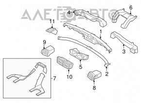 Right air duct Subaru Forester 08-13 SH