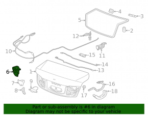 Acura ILX 13-22 Trunk Lid Lock