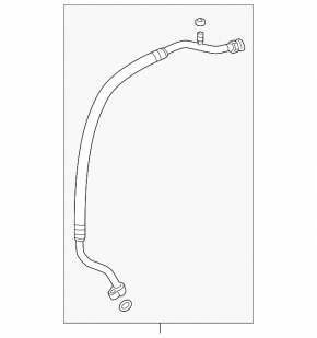 Air conditioning tube condenser-compressor Acura ILX 13-15 prerest