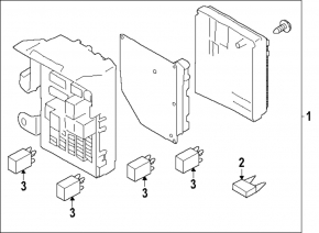Subaru Forester 25-26 dashboard fuse box