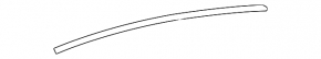 Upper rear left door molding for Chevrolet Volt 16 - chrome