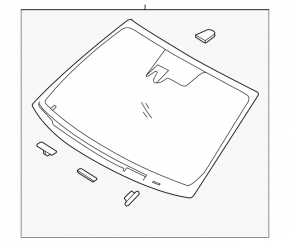 Windshield Hyundai Sonata 15-19