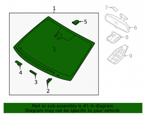 Hyundai Sonata 15-19 windshield