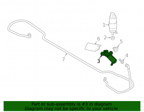 Right headlight washer nozzle Audi A3 8V 17-20