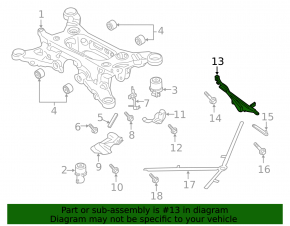 Front subframe reinforcement Porsche Panamera 17-23