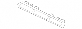 Grill molding upper left Mercedes W167 GLE 350 450 20-23 chrome