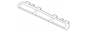 Grill molding upper left Mercedes W167 GLE 350 450 20-23 chrome