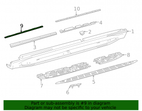 Front left threshold illumination Mercedes W167 GLE 350 450 20-23