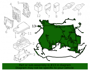 Ford Focus mk3 11-13 engine wiring