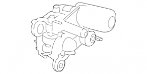 Rear wiper linkage with motor for Ford Transit Connect MK2 13-19