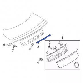 Ford Mustang mk6 Trunk Lid Trim Fastener 15-